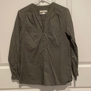 LOFT Olive Green Blouse